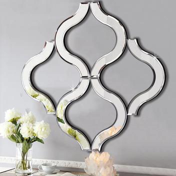 Espelho de parede decorativo DMDFIRST prata em forma de arco 50x50cm ...