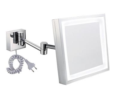 Espelho Luz Ring Light Quadrado Articulado Italy Line E6505 - Espelho ...