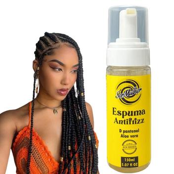Espuma Mousse Anti Frizz Fixador Para Tranças Box Braids - Ser Mulher ...