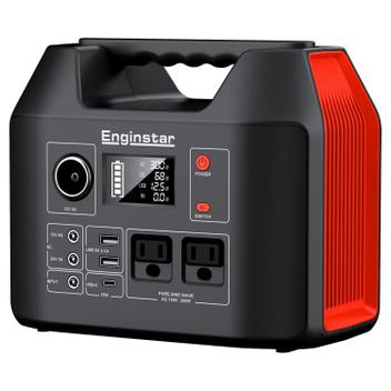 ◆　Enginstar ポータブル電源 300W　◆ Estação de Energia Portátil EnginStar 300W 296Wh 110V CA - Fonte