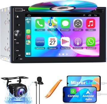 Cadre Universel Pour Autoradio Double DIN - Support Métallique 100mm, Installation Plug & Play - Noir/Argent
