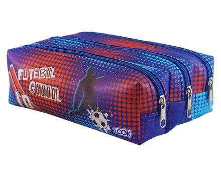 Estojo Escolar Infantil Masculino Triplo 3 Divisórias Estampado - Look ...