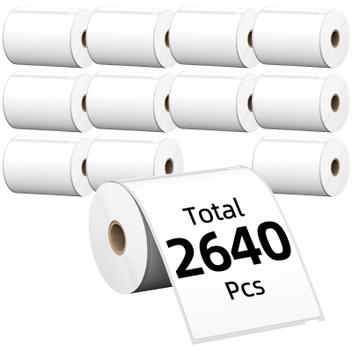 EnKo, Etichette Compatibili Zebra 1744907 (4 X 6) Per Dymo Labelwriter 4XL Shipping Zebra Stampante Termica Diretta (8 Rotoli, 1760 Etichette - Foto 10