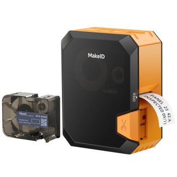 Makeid P31 Imprimante D'étiquettes Industrielle Bluetooth - Haute Définition 300 Dpi, Batterie 2500mAh, Résolution 2.5cm