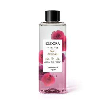 Eudora Instance Rosa Absoluta Óleo Bifásico Corporal 200ml - Hidratante ...