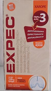 EXPEC 120 ML XAROPE - EXPECTORANTE - ANTIALÉRGICO - ANTITUSSÍGENO