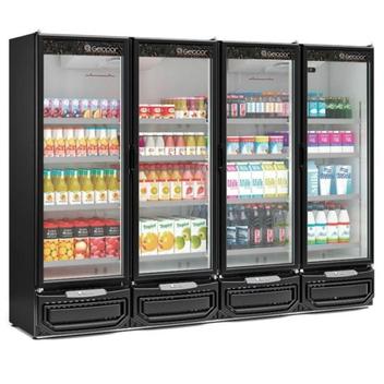 Geladeira/refrigerador 1950 Litros 4 Portas Preto - Gelopar - 220v - Gcvr-1950pr