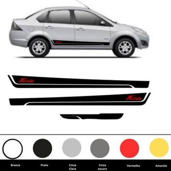 Faixas Laterais E Traseira Adesivos Carro Ford Fiesta - onl - Capa de ...