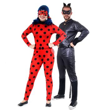 Casal Lady Bug e Cat Noir - Castelo Fantasias