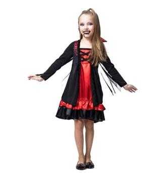 Fantasia Vampira Infantil de Halloween Vestido Super Luxo e dentes de vampiro - Fantasias Carol FSP - Fantasias para Crianças - Magazine Luiza
