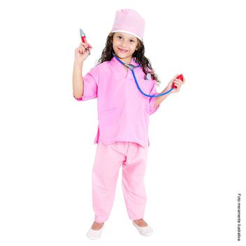 Fantasia infantil de enfermeira, fantasia de enfermeira, kit para crianças,  Nurse, 3-5yrs : : Moda
