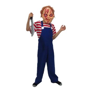 Fantasia Boneco Assassino Halloween Adulto Homem Zumbi Vivo - 7 Artes BrinQ  Fantasias