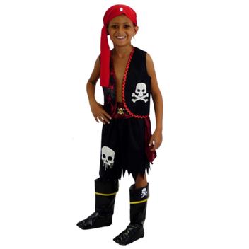 Fantasia Pirata Infantil Masculino C/ Bandana Halloween Festa, Magalu  Empresas