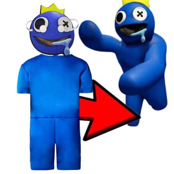 COMO DESENHAR O ROSTO do AZUL BABÃO de RAINBOW FRIENDS Passo a Passo 