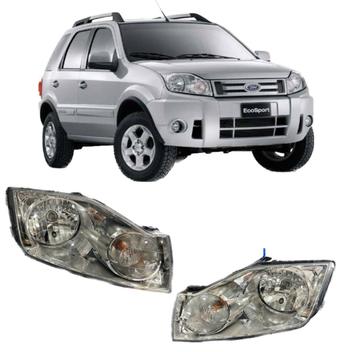 Farol Ecosport 2007 A 2012 Cromado Ld Original 8n1513005ac - FORD ...