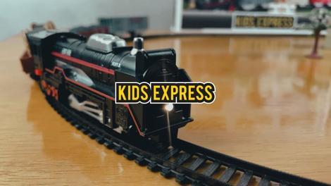 Ferrorama Trem Eletrico Kids Express c/ Luz Pista Brinquedo