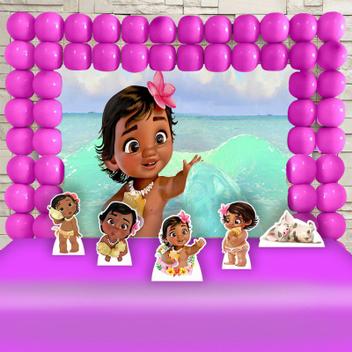 Moana baby shark azul - festa decoração - BOLA DE NEVE - Kit Decoração de  Festa - Magazine Luiza