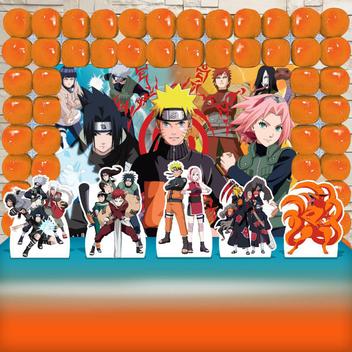 Festa Aniversário Naruto Desenho Decoração Cenários Prata no Shoptime