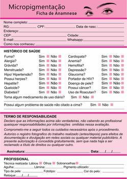 Ficha Anamnese Fisioterapia 100 Folhas - DXM Print - Bloco de Notas -  Magazine Luiza