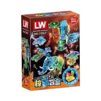 Figura De Blocos De Montar Tralalelo Brinquedo Caixa Surpresa