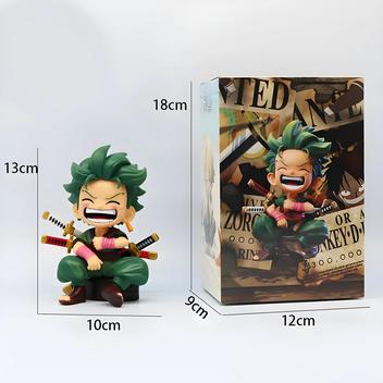 Figuras De Ação De Anime One Piece De 13cm, Luffy, Sanji, Zoro Sentados ...