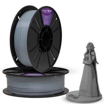 Filamento PLA Cinza Claro Velvet Premium 1Kg, Com Efeito Fosco, 1,75mm ...