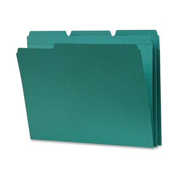 File Folder Smead Reforceed 1/3 Cut Aba, tamanho carta, azul-petróleo ...