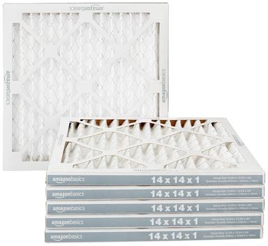 Qingzhug Filtro dell'aria pieghettato MERV 13 (4 pezzi) 14 x 14 x 1 (dimensioni effettive: 35 x 35 x 1,9 cm) MPR 1900 e FPR 10, filtri aria forno