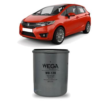 Filtro de Óleo Wega Honda Fit 1.4 1.5 2003 2004 2005 a 2021 - Filtro de ...