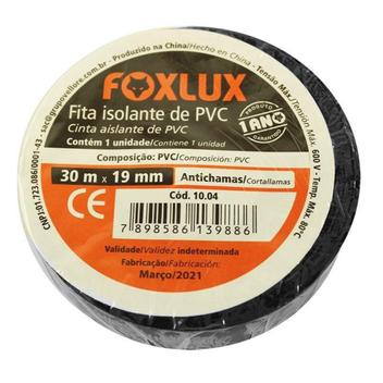 Fita Isolante 30m X 19mm Preta Fox Lux - FOXLUX - Fita Isolante Liquida ...