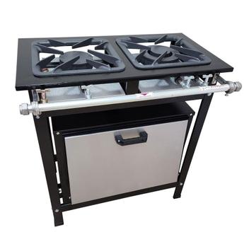Fogão 2 Bocas Cefaz Gold C/ Forno Preto - Cfzg-118