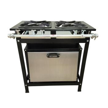 Fogão 2 Bocas Cefaz Gold C/ Forno Preto - Cfzg-117