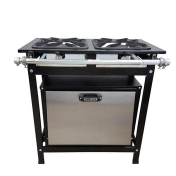 Fogão 2 Bocas Cefaz Gold C/ Forno Preto - Cfzg-119