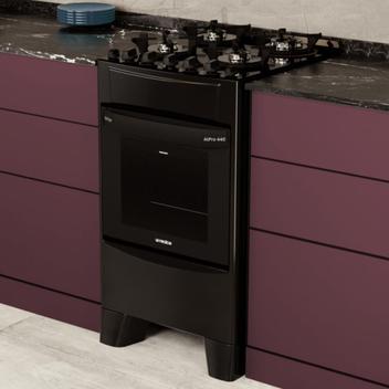 Fogão 4 Bocas Realce Eletrodomésticos Alpro 440 Preto Mesa em Vidro - 110v
