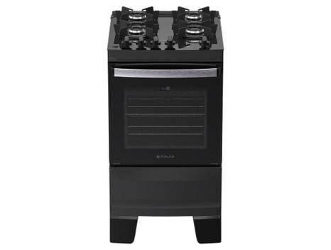Fogão 4 Bocas Atlas Agile Up Preto Mesa em Vidro - Bivolt - 300002045