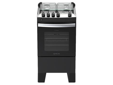 Fogão 4 Bocas Atlas Milão Fast Preto - Bivolt - 300002207