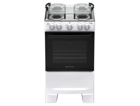 Fogão 4 Bocas Atlas Mônaco Plus Branco - Bivolt - 300002021