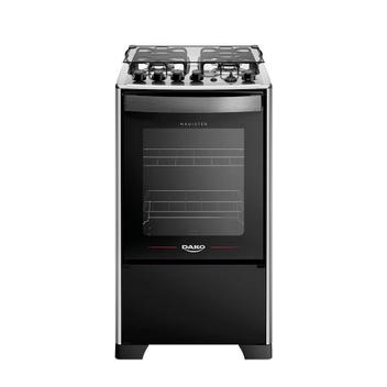 Fogão 4 Bocas Dako Magister Grill Preto - Bivolt - 300002161