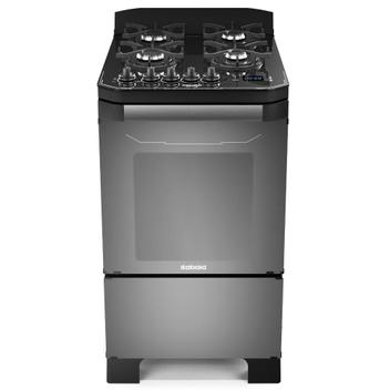 Fogão 4 Bocas Itatiaia Itamaster Digital Prata Mesa em Vidro - Bivolt - 3700000333