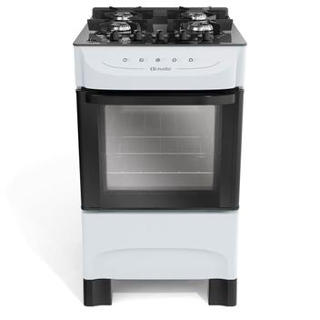 Fogão 4 Bocas Mueller Mfv4bb Branco Mesa em Vidro - Bivolt - 610000684