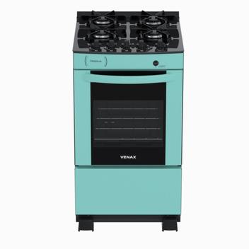 Fogão 4 Bocas Venax Delplus Vitreo Bl Verde Mesa em Vidro - Bivolt - Delmv450