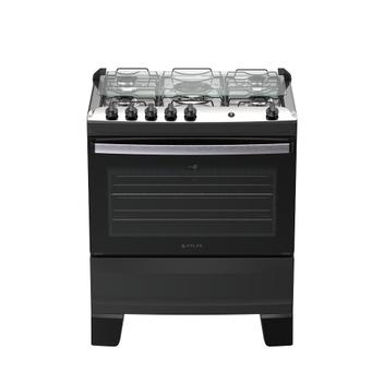 Fogão 5 Bocas Atlas Agile Up Preto - Bivolt - 300002041