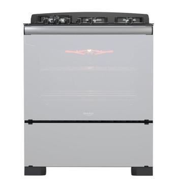 Fogão 5 Bocas Dako Diplomata Glass Grill Style Inox Mesa em Vidro - Bivolt - 300002164