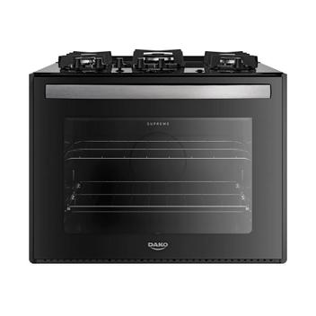 Fogão 5 Bocas de Embutir Dako Supreme Preto Mesa em Vidro - Bivolt - 300002078