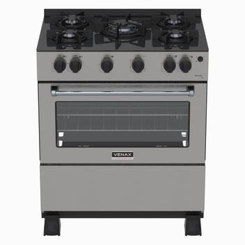 Fogão 5 Bocas Venax Gaudi Line Inox Mesa em Vidro - Bivolt - 30317