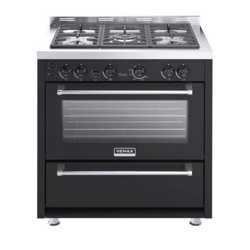 Fogão 5 Bocas Venax Temis Preto - 220v - 9253