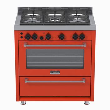 Fogão 5 Bocas Venax Temis Vermelho - 220v - 9250