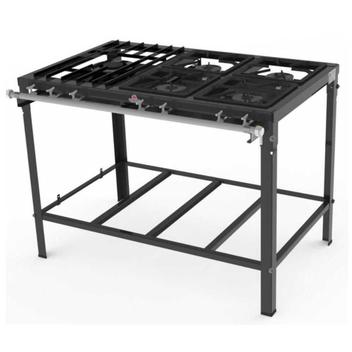 Fogão 5 Bocas Progas Industrial Preto - Pms-510f