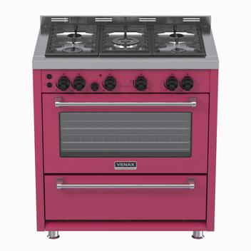 Fogão 5 Bocas Venax Temis Rosa - 110v - 31250