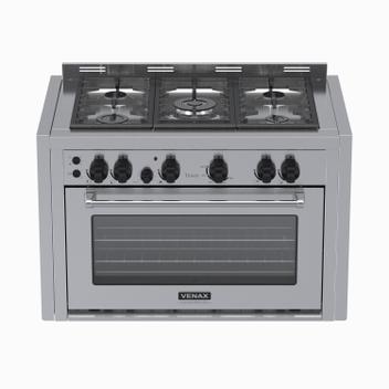 Fogão 5 Bocas de Embutir Venax Temis Inox - 220v - 29068
